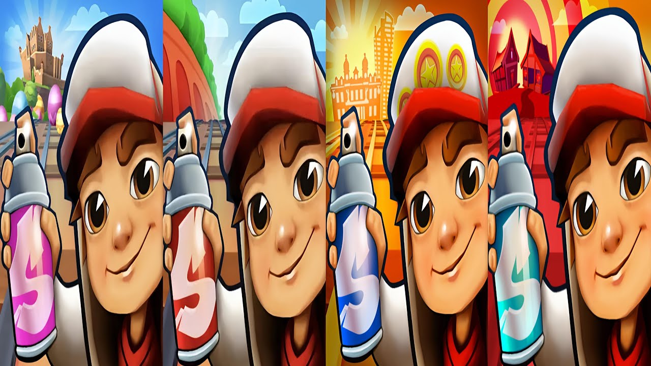 Subway Surfers : Easter Edinburgh 2025 🆚 Classic 2024 🆚 Lunar New Year 2023 🆚 Monaco 2022