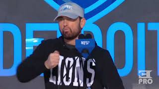 Eminem’s Cameo and Speech at the NFL Draft Opening in Detroit