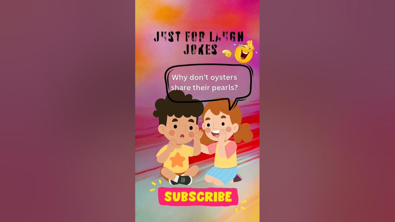 Just for laugh jokes Why don't oysters share their pearls shorts YouTube