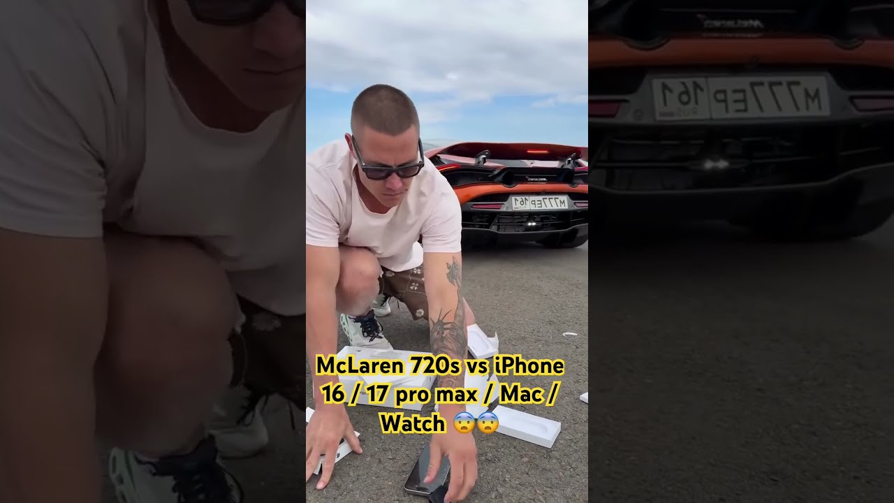 McLaren 720s Vs IPhone 16 17 Pro Max Mac Watch 