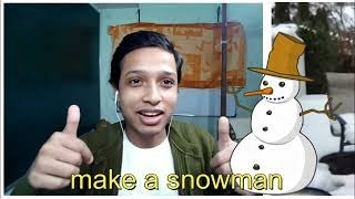 When they make a Snowman for you!! | Snowball fight! | Indian boy on Omegle