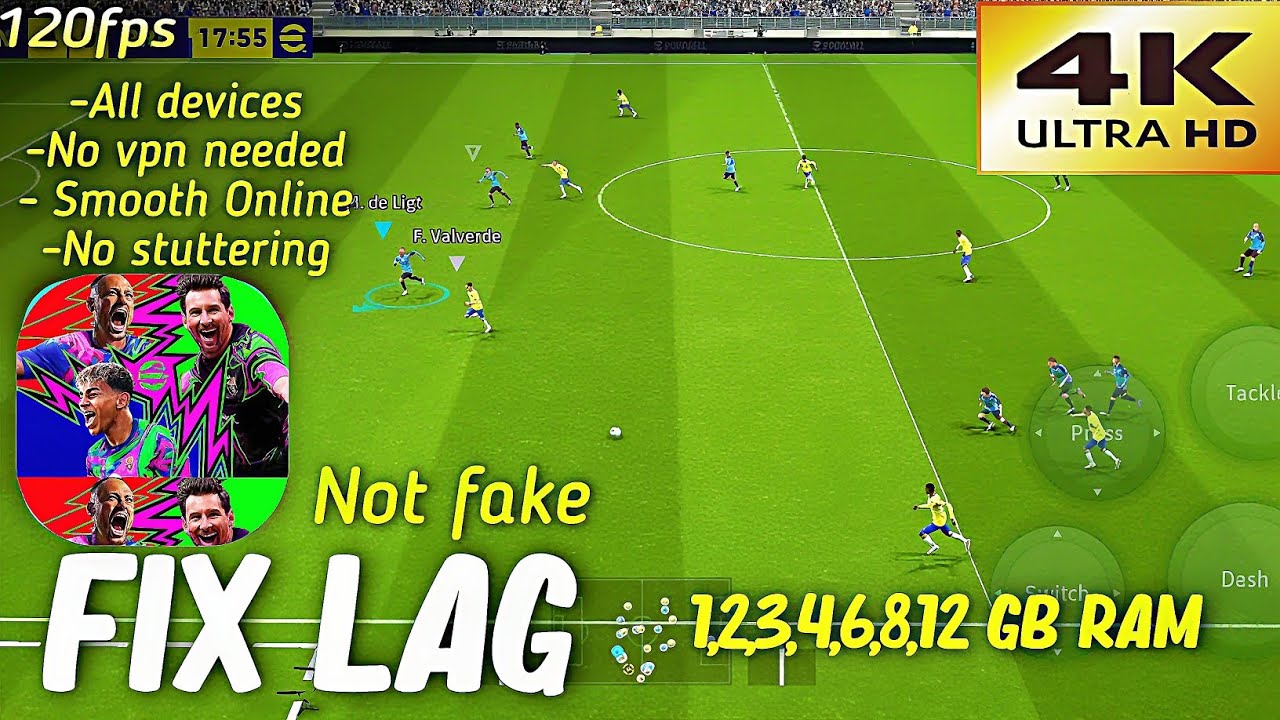 How to Fix Lag in eFootball 2026 Mobile ⚡ 100% Working (Smooth Gameplay ...
