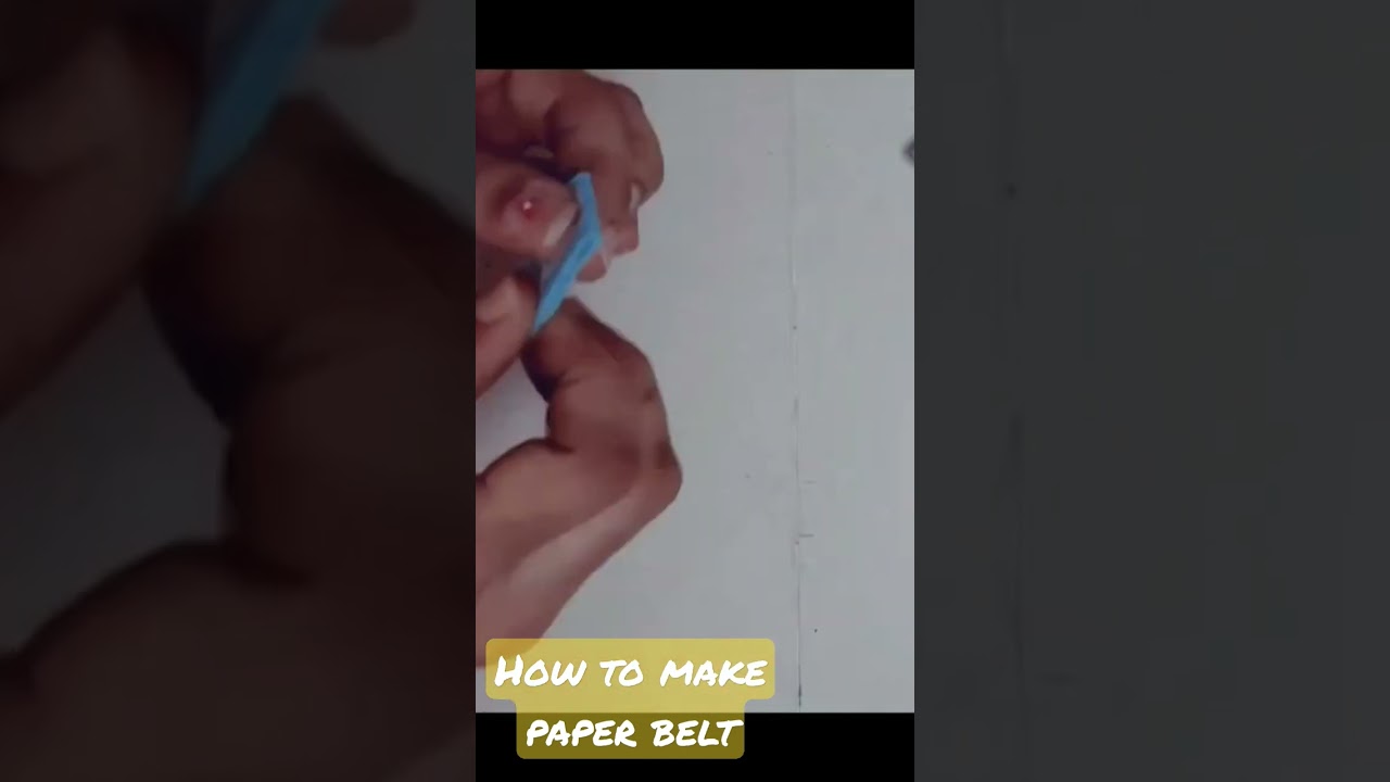 how to make paper.belt