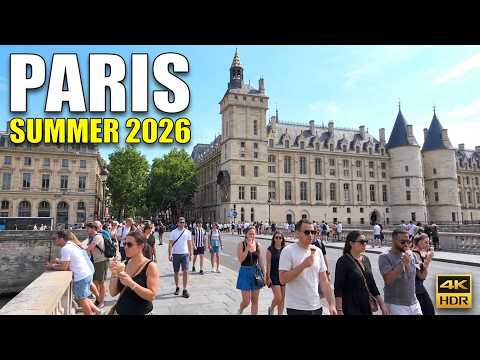 Paris Summer Walk 2026_ Île de la Cité to Latin Quarter | 4K HDR Walking Tour
