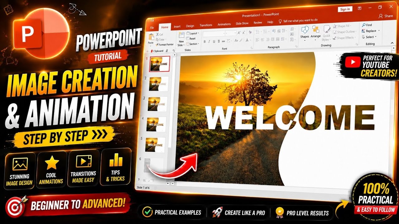 PowerPoint Animation Tutorial For Beginners। PowerPoint Me Amazing ...