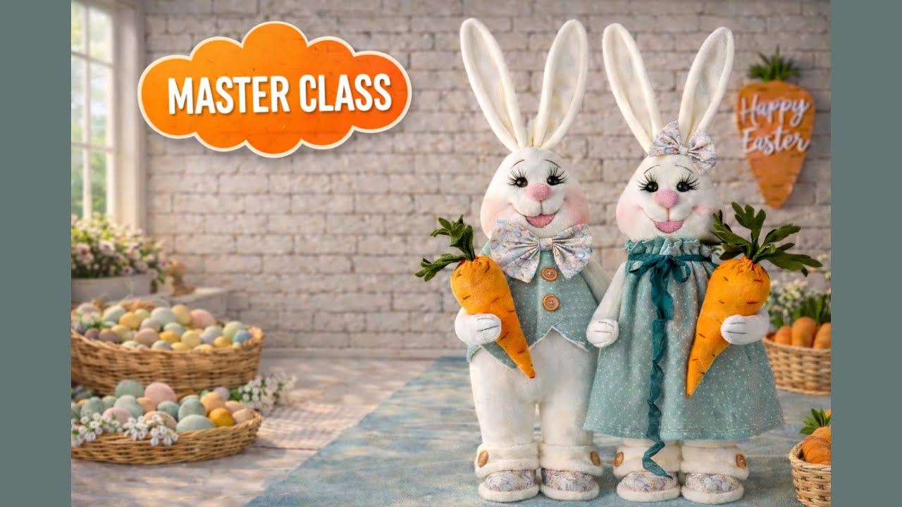 Easter Bunny Tutorial Part 3 🐰 | How to Make Mr & Mrs Easter