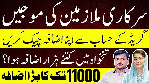 Government Employees Salary Increase 2025 – Full Details of Annual Increment and Adhoc Relief Chart