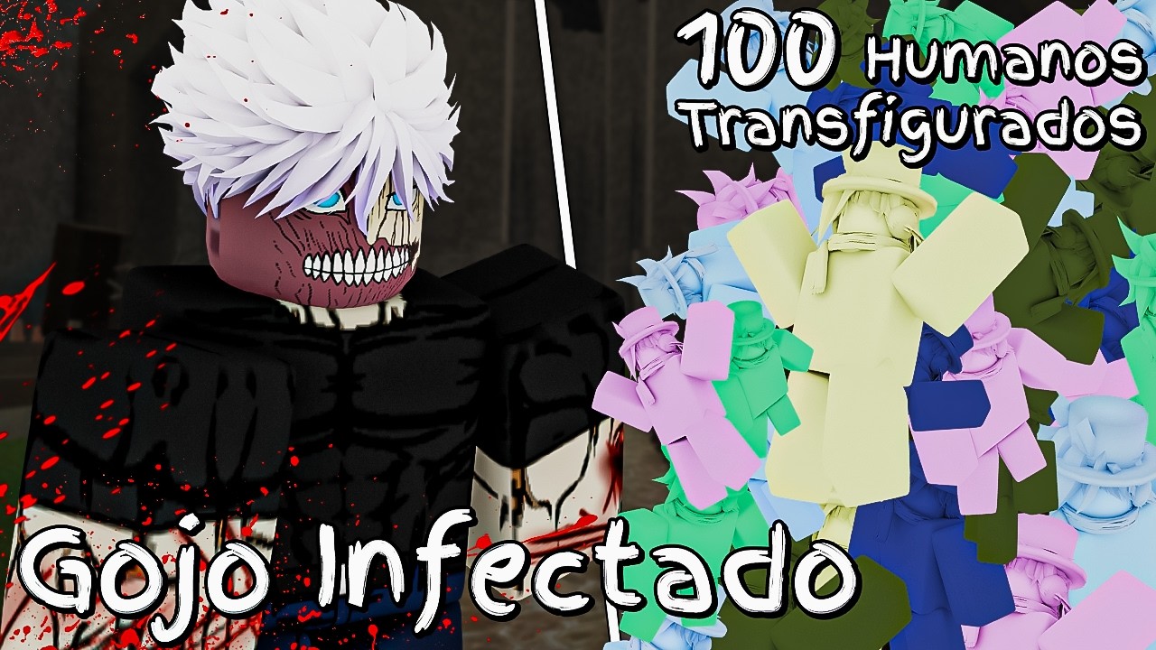 1 𝗚𝗢𝗝𝗢 𝗜𝗡𝗙𝗘𝗖𝗧𝗔𝗗𝗢 VS 100 𝗛𝗨𝗠𝗔𝗡𝗢𝗦 𝗧𝗥𝗔𝗡𝗦𝗙𝗜𝗚𝗨𝗥𝗔𝗗𝗢𝗦 NO JUJUTSU SHENANIGANS!