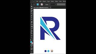 Letter R logo design In Adobe Illustrator shorts trending logo