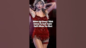 Age Groups That Listen to TS Albums || #taylorswift #shorts #trending #viralvideo #erastour #fyp