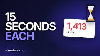 1,413 SEO Problems Fix These First