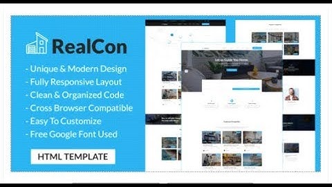 RealCon - Real Estate Property Listing HTML Template | Themeforest Templates