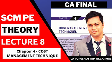 LECTURE 8 CA FINAL COSTING THEORY NEW SYLLABUS REVISION  by CA PURUSHOTTAM AGGARWAL SIR FOR SCM PE