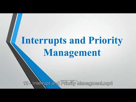 13   Interrupt and Priority Managment
