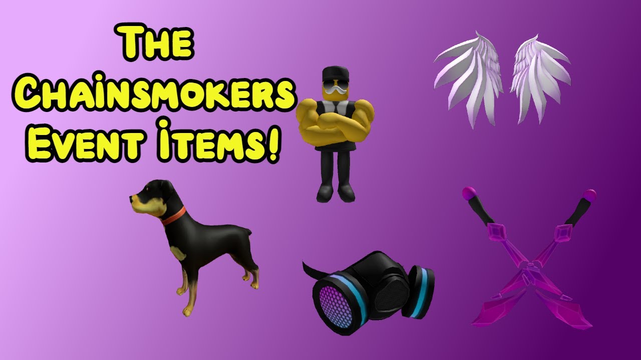 The Chainsmokers Event Items! ROBLOX YouTube
