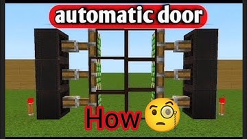How to make an automatic gate in Minecraft 😮# Like Techno Gamerz 😎