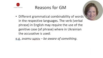 Grammatical transformations 1