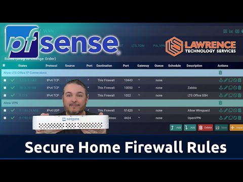 Configuring pfsense Firewall Rules For Home