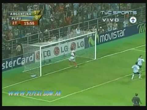 (Copa America 2007) Argentina 4-0 Peru || 2 gol Li...