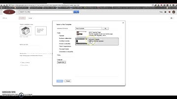 setting up eportfolio from a template