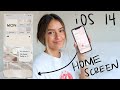 HOW I CUSTOMIZE MY IOS 14 HOME SCREEN calm and neutral theme | step by step tutorial