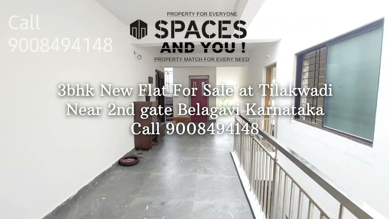 3bhk New Flat For Sale in Tilakwadi Belagavi near 2nd gate / Ready