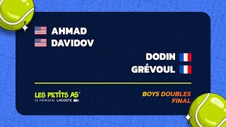 Les Petits As 2024 | Boys Doubles Final | AHMAD/DAVIDOV vs. DODIN/GREVOUL