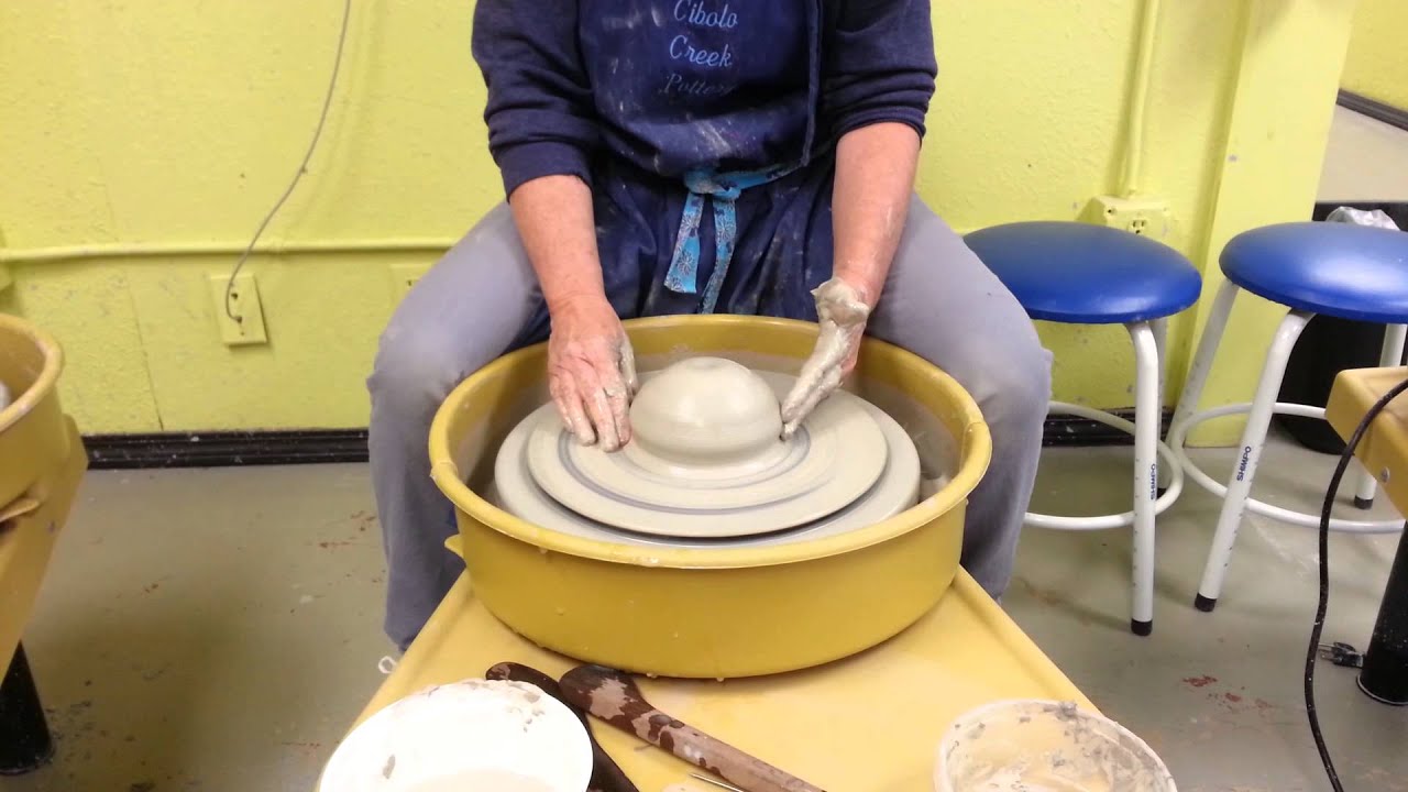 cibolo creek pottery throwing a pot YouTube