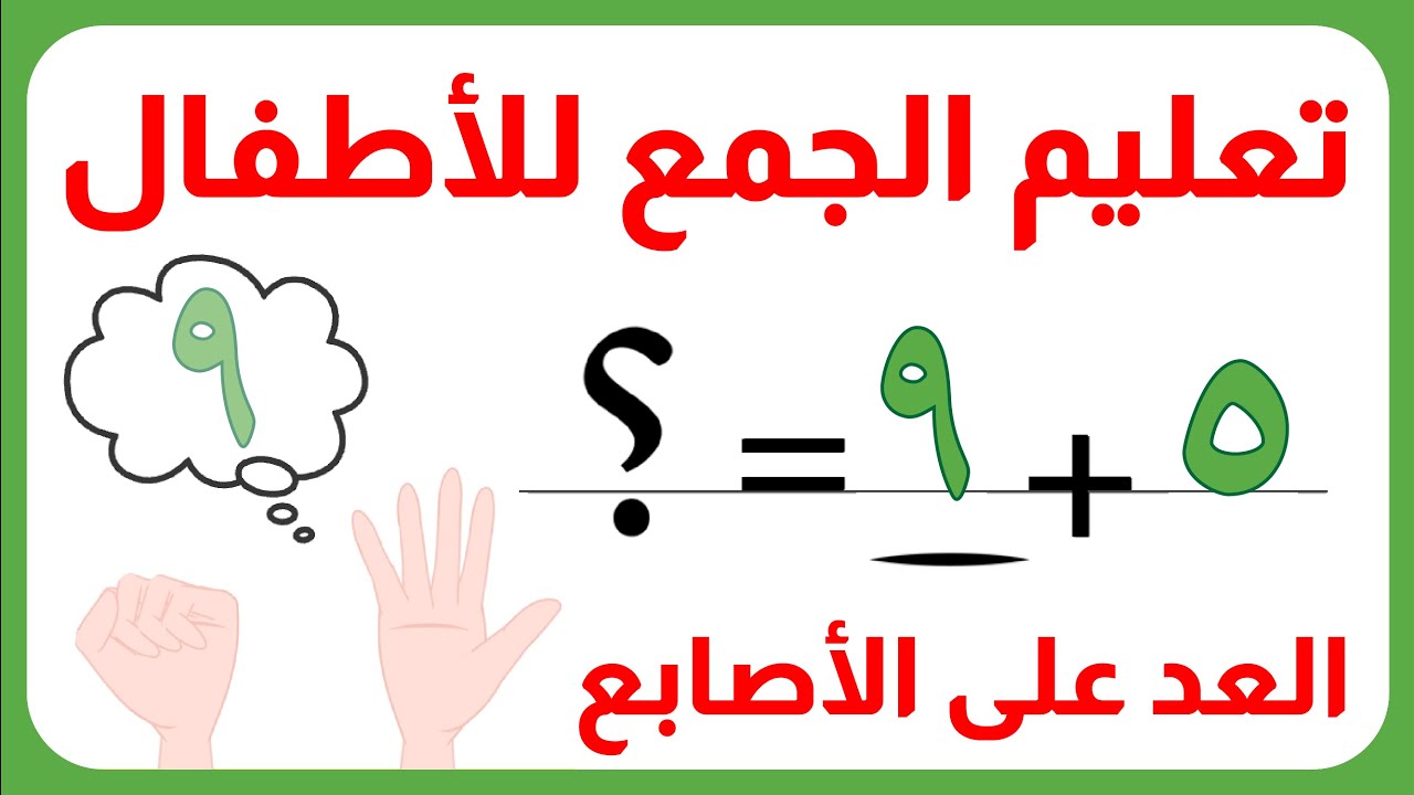 تعليم الجمع للأطفال - العد على الأصابع - أفضل وأسهل طريقة لتعليم الجمع للأطفال -  @magic-Land