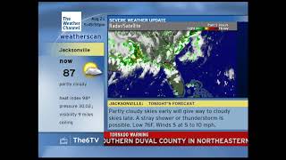 NWS Jacksonville Tornado Warning w/ Chyron CODI CGEN