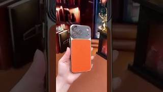 Luxury Electroplated Genuine Leather iPhone Case. #iPhone17Case #LuxuryPhoneCase