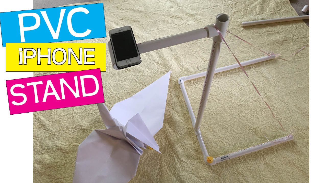 DIY PVC PIPE IPHONE HOLDER YouTube