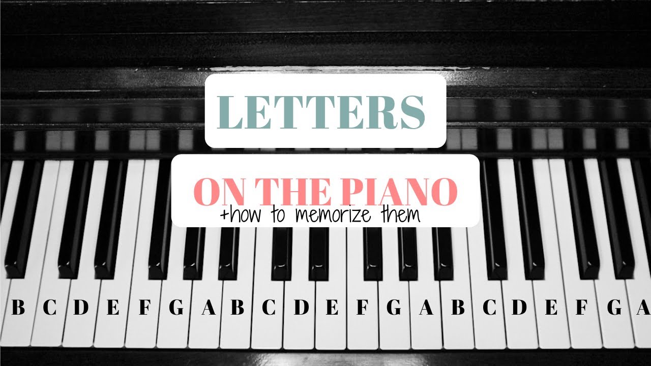 Letter Names On The Piano + how to memorize them - YouTube