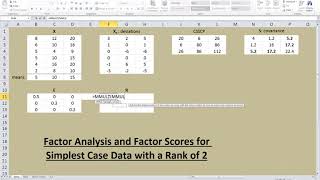 4 11 Factor Analysis and Factor Scores for Data with Rank of 2