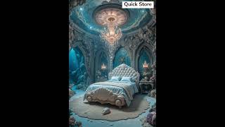 Royal Underwater Bedroom Decor Ideas | Fantasy Meets Elegance 🌊👑 |Dream Room Tour #shortsvideo #home