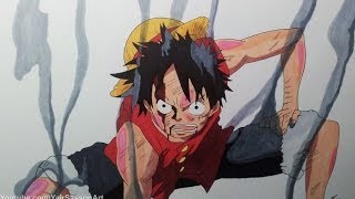 Drawing Monkey D. Luffy - Gear Second