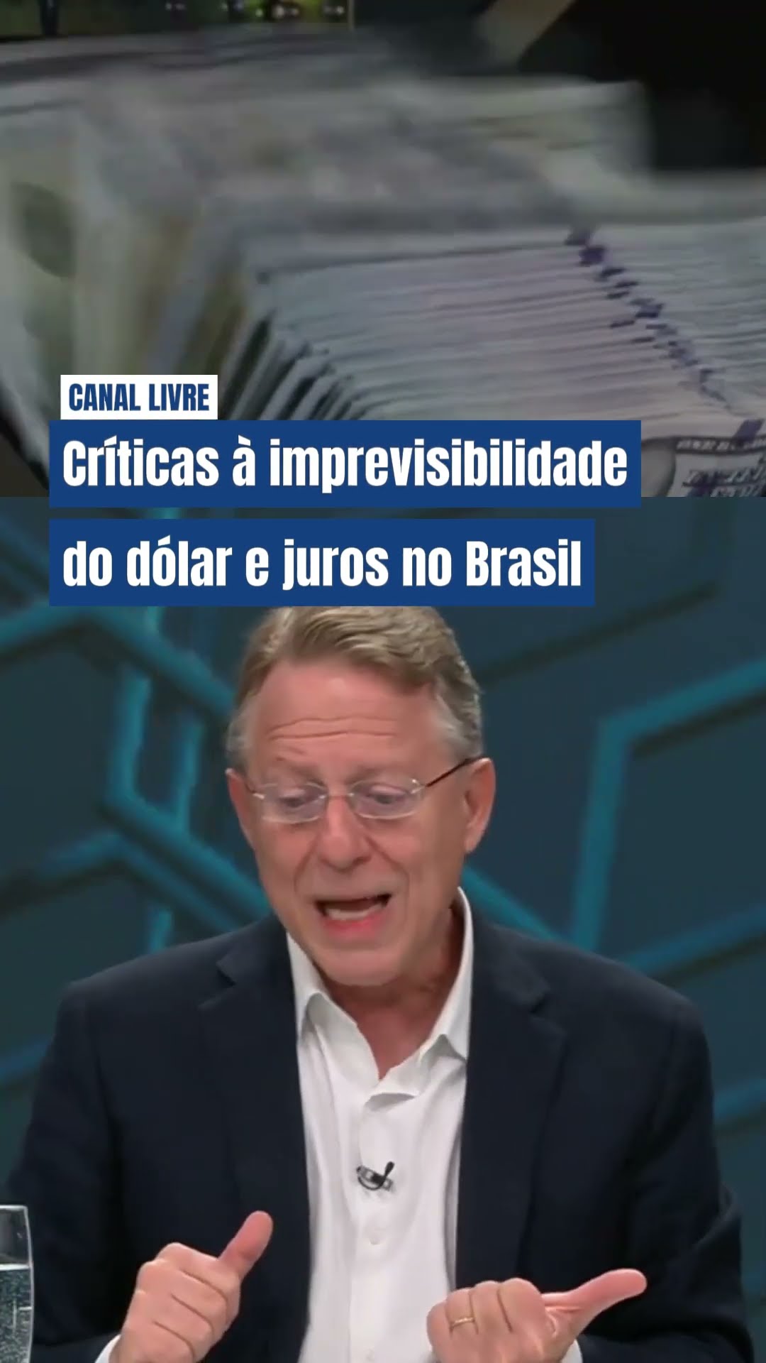 Economista critica imprevisibilidade do dólar e juros no Brasil #shorts