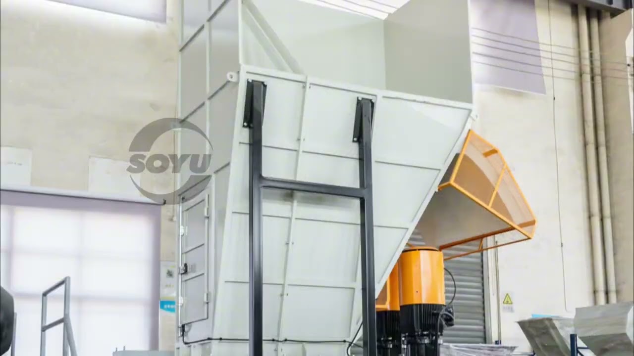 Paper tubes shredder,Four shaft shredder 