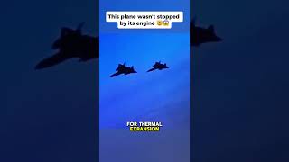 This plane wasn’t stopped by its engine🤯😱 #sr71 #sr71blackbird #usmilitary #usairforce #aircraft
