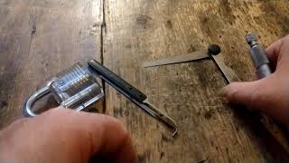 #002 Messed up Hacksaw Blade Lock Pick!