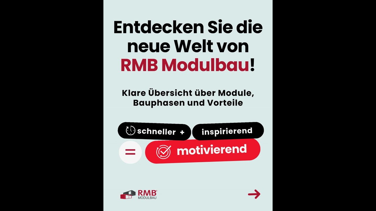 🚀 Die neue Webseite von RMB Modulbau ist online!💡 Moderner. Übersichtlicher. Noch näher bei Ihnen.