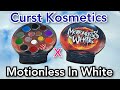 Live chat curst kosmetics x motionless in white palette swatches   2 looks with chit chat
