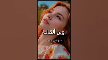 وين ألقاك أغنية رومانسية شاعرية 