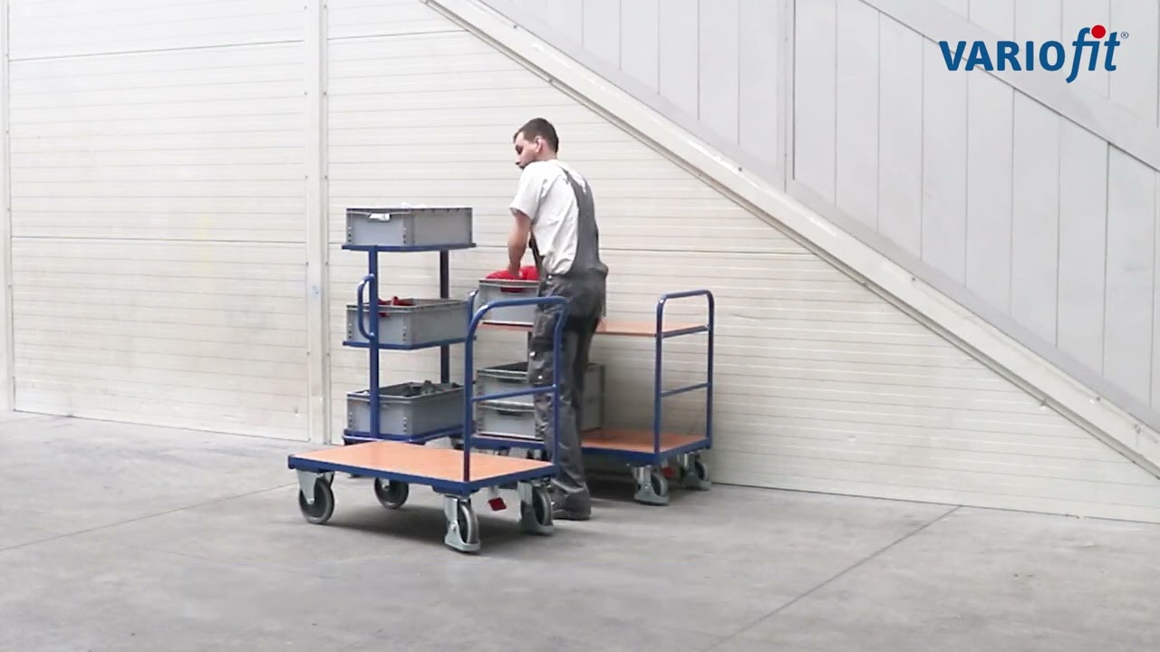 EasySTOP Bremse von VARIOfit®: Zentrale Sicherheit für Transportwagen in Lager & Logistik