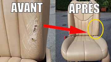 Comment réparer des sièges en simili cuir ?