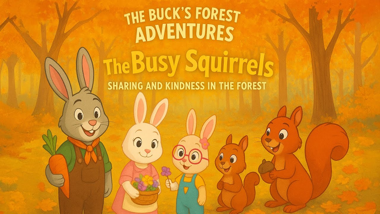 🐿️ The Buck’s Forest Adventures | The Busy Squirrels | Sharing and Kindness in the Forest 🌰🍁