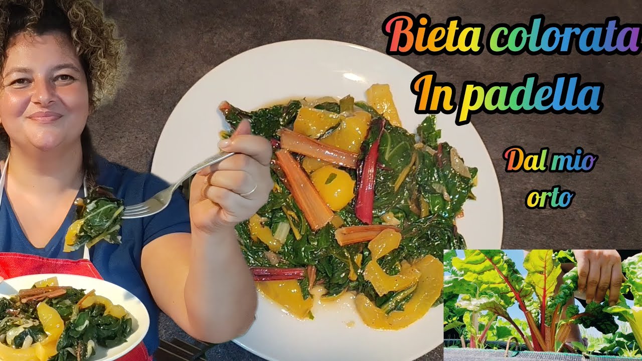 Bieta COLORATA arcobaleno 🌈 in padella direttamente dal mio ORTO