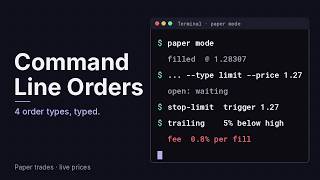 Command Line Scripting: Paper Orders on Kraken (Beginner Overview)
