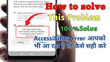 if an app is blocking a permissions dialog, drag the overlapping item away or close the app.।। T.R.