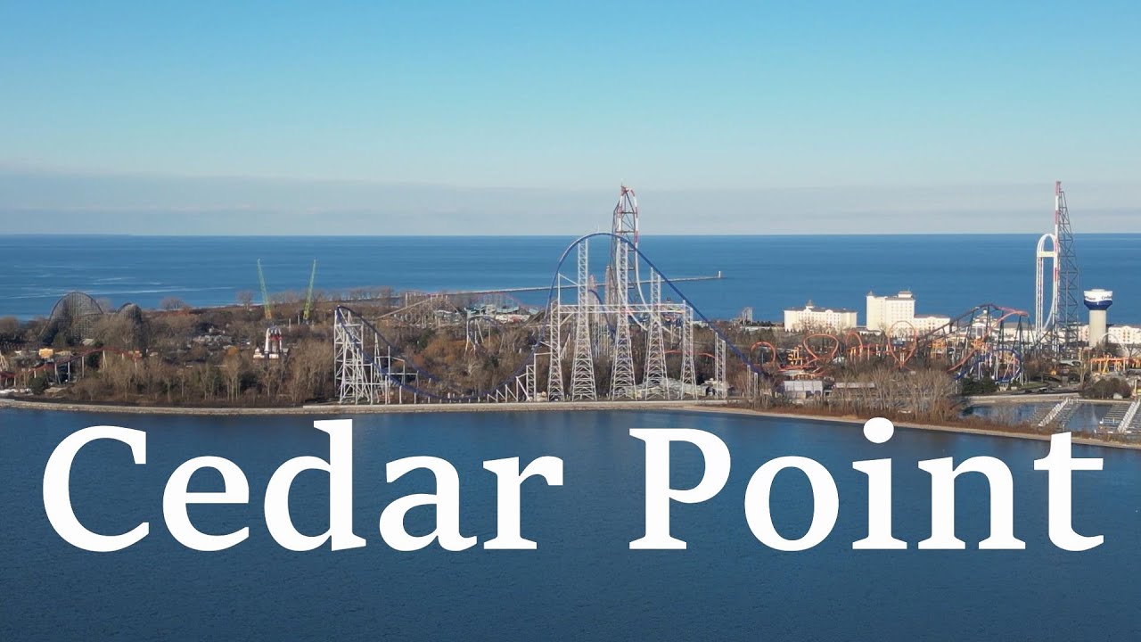Cedar Point 4k drone footage